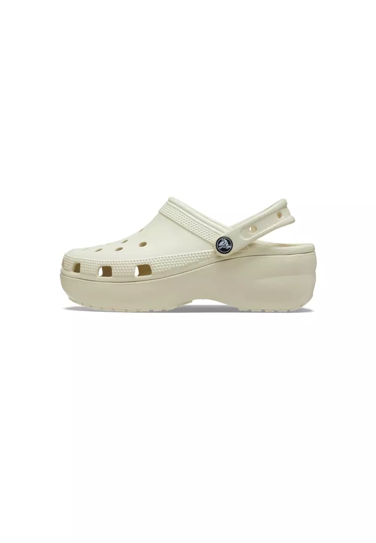 Women's Classic Paltform Clog In Bone