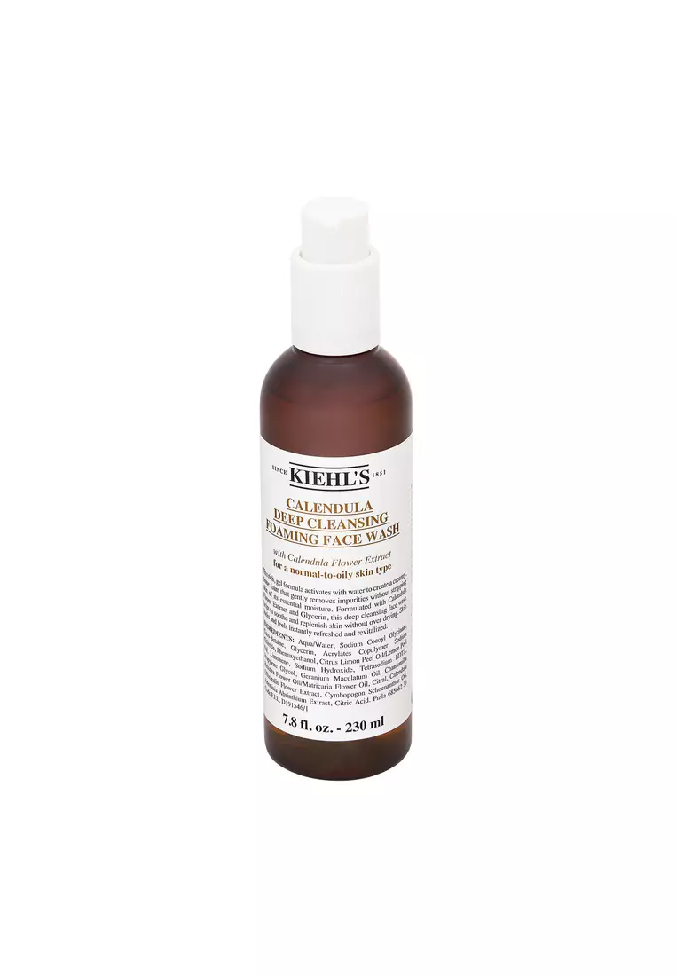 Kiehl's Calendula Deep Cleansing Foaming Face Wash (For Normal to Oily Skin Types) 7.8oz, 230ml