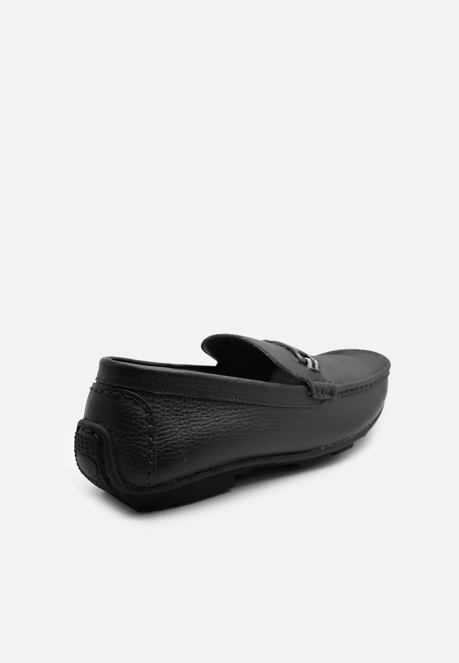 Ethan Sepatu Casual Moccasin Loafer Shoes Slip On  Cow Leather - Black