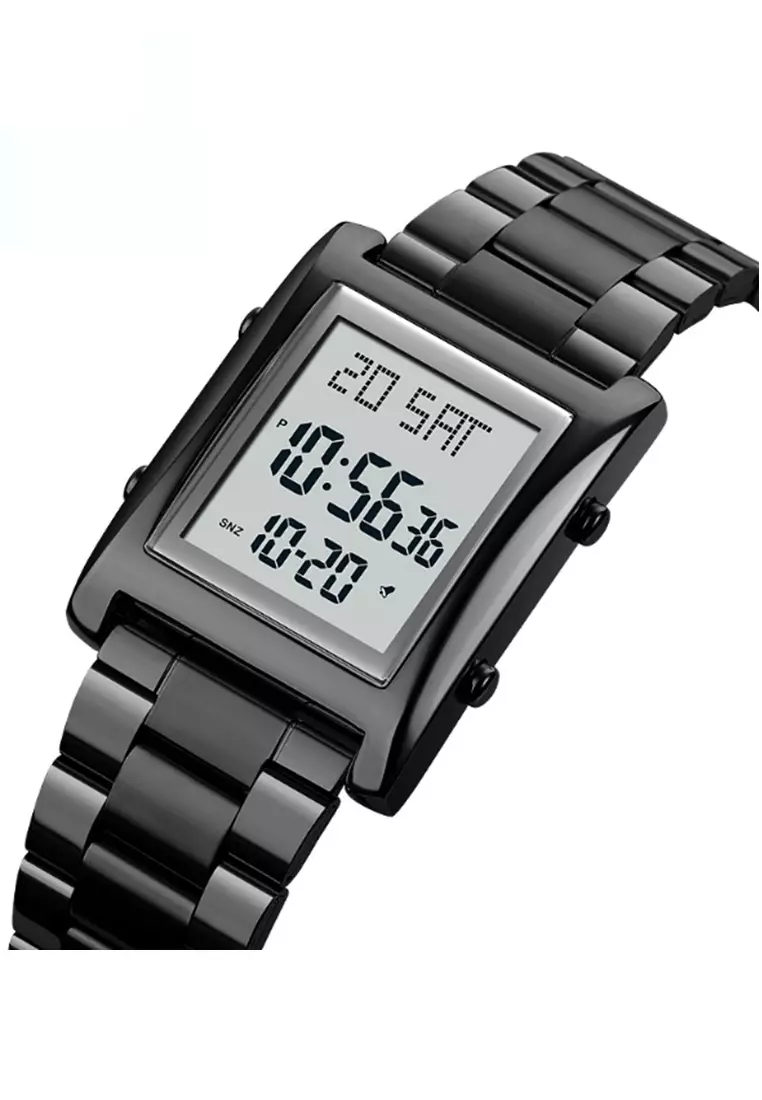 Jam Tangan Digital Pria Waterproof Many Function Strap Tali Material Stainless Steel BY93 ORIGINAL