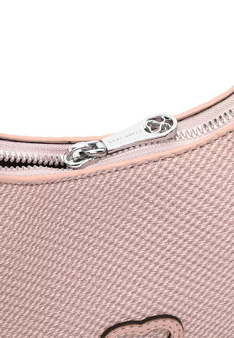 Women's Top Handle Bag / Sling Bag / Crossbody Bag / Shoulder Bag (Tas Tangan Wanita / Tas Selempang Wanita / Tas Bahu Wanita) - Merah Jambu