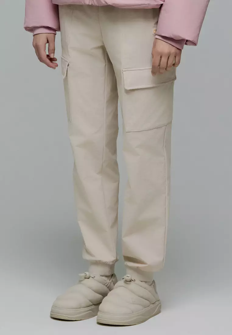 女裝ARCHELON梭織彈性運動束腳長褲