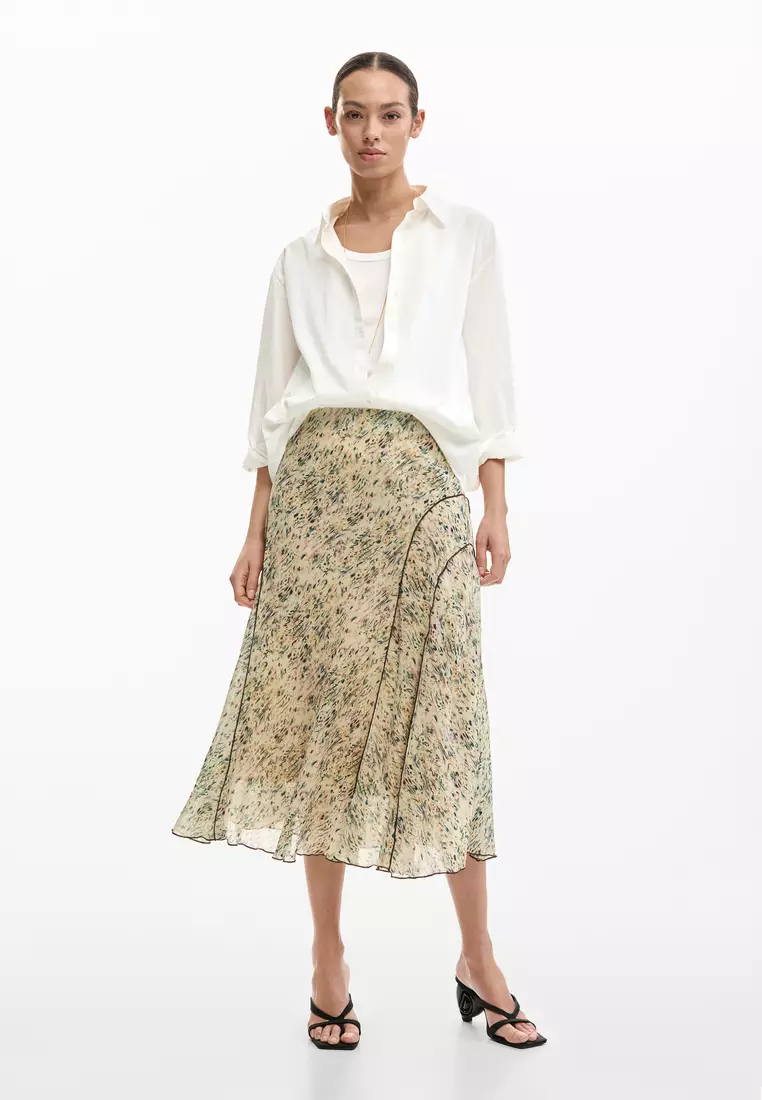 Wild midi skirt
