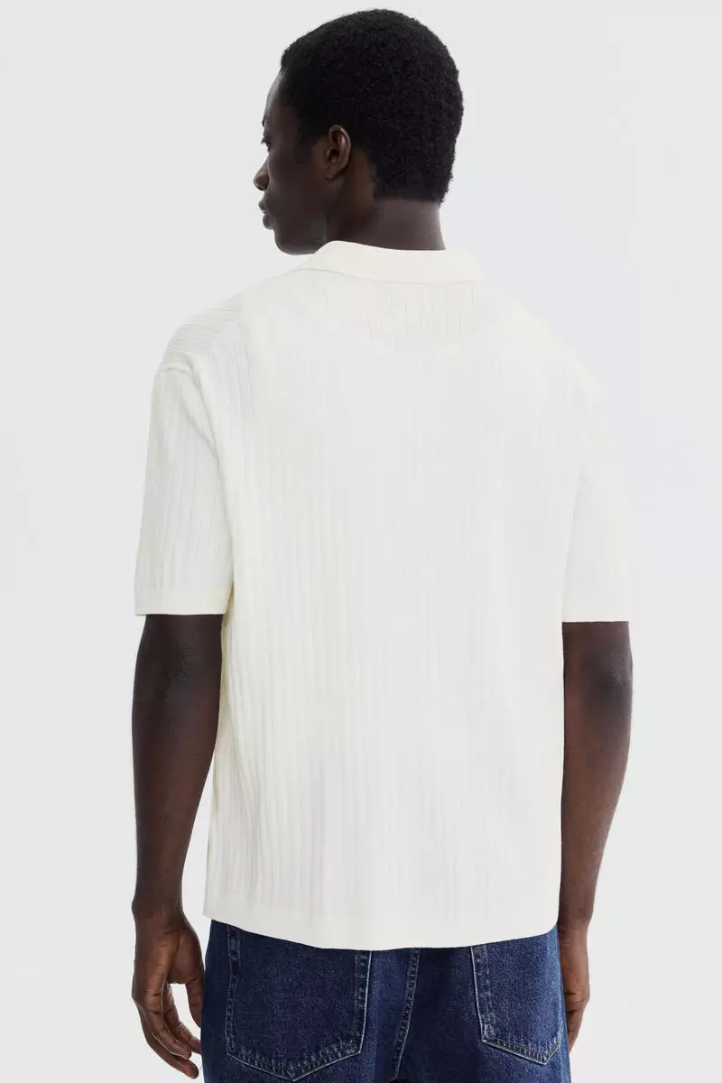 Regular Fit Rib-knit shirt