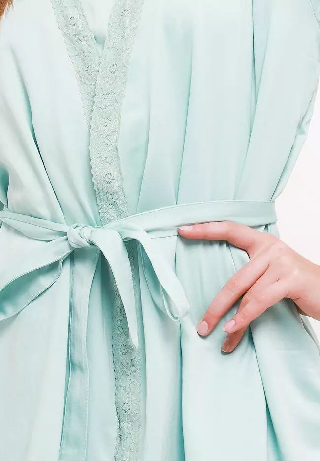 Kimono Sexy Satin Silk Dress Sleepwear