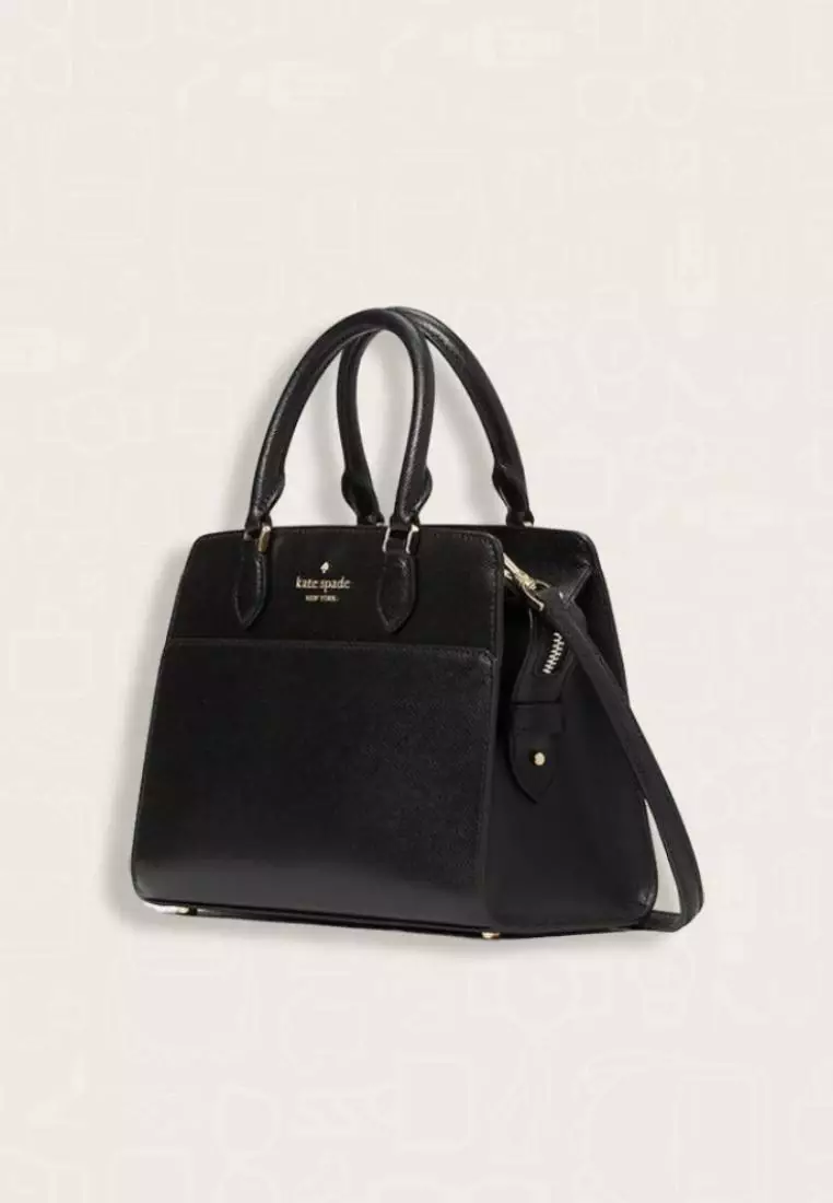 Kate Spade Madison Saffiano Leather Small Satchel Black