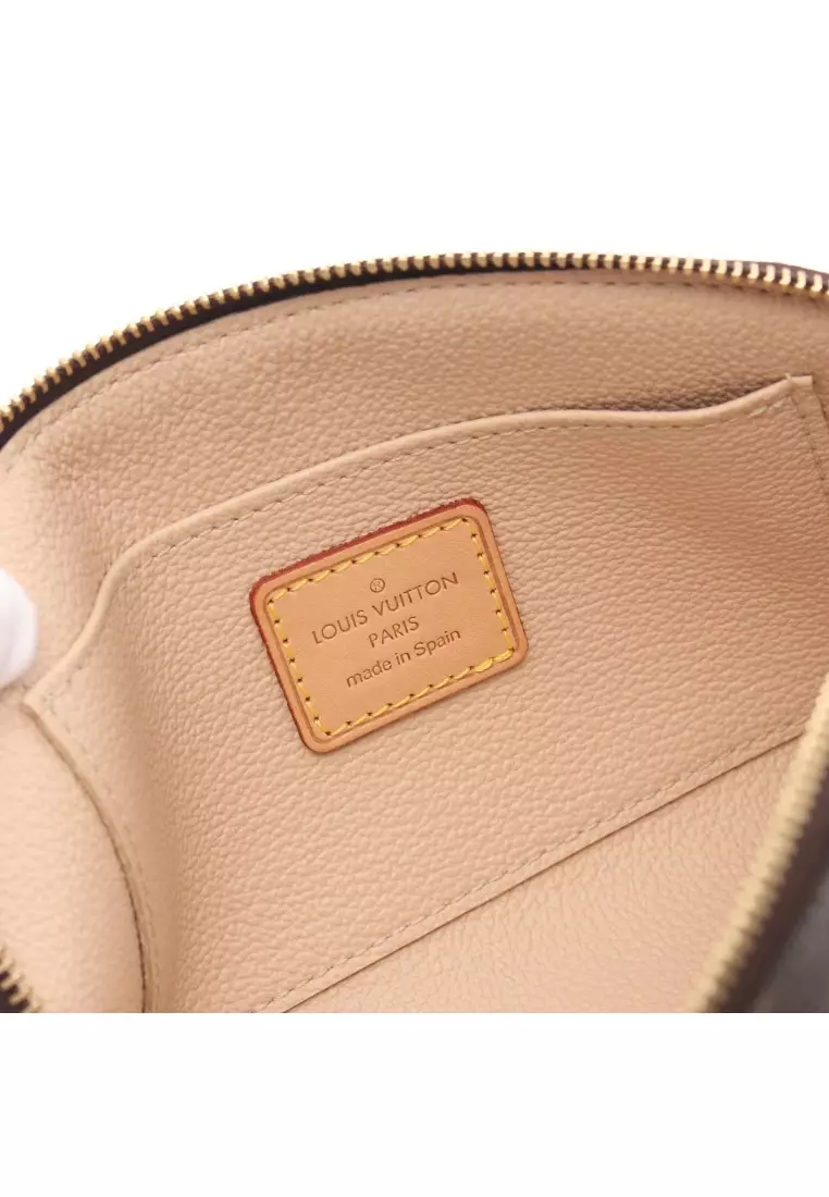 Buy Louis Vuitton Pre-loved LOUIS VUITTON pochette cosmetics monogram  cosmetic pouch PVC leather Brown 2023 Online