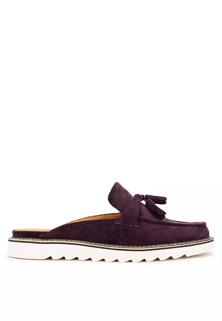 Annika Violet Tassled Mule