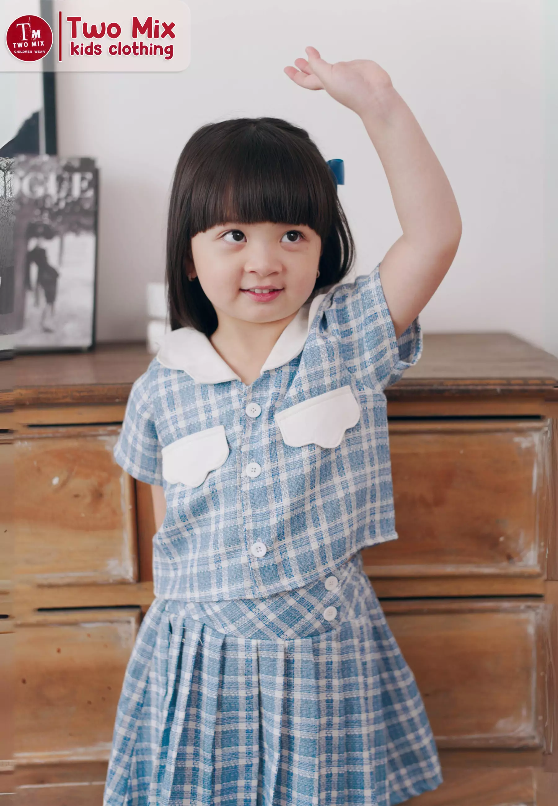 Two Mix - Cloudy Set Setelan Anak Perempuan  - One Set Anak Cewek 1-12 Tahun 4399 Biru