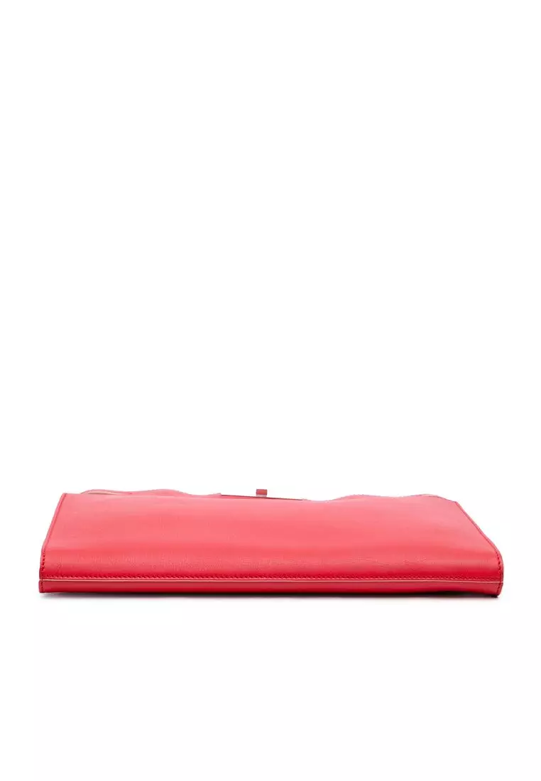 Pre-Loved Fendi Leather Peekaboo Clutch Crossbody