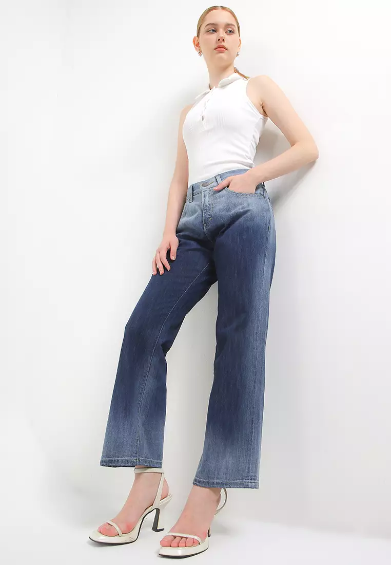 High Waist Loose Denim Pant FWL006
