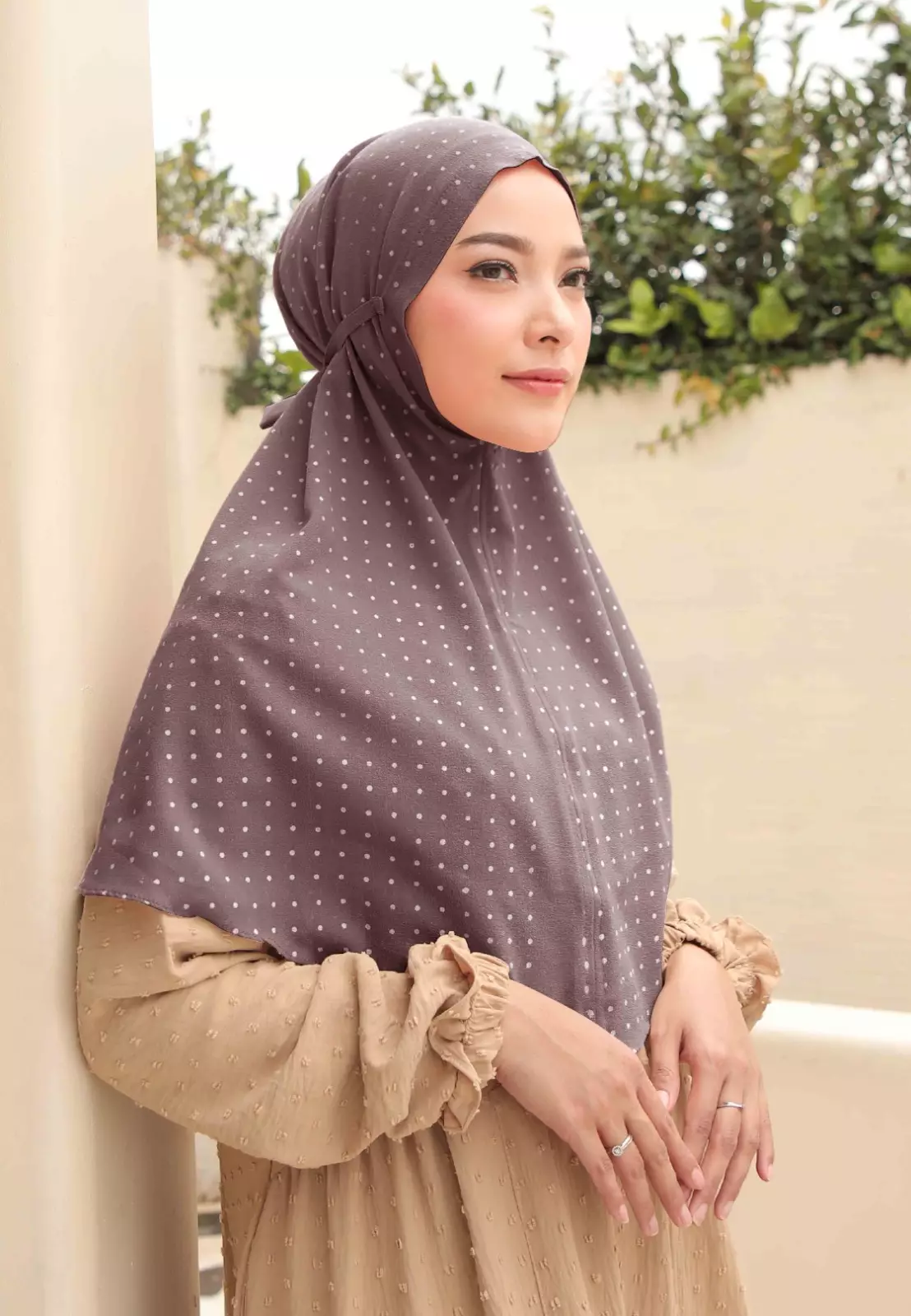 Zelena - Rowena Bergo | Hijab Instan Tali | Kerudung Motif - Jasper Grape