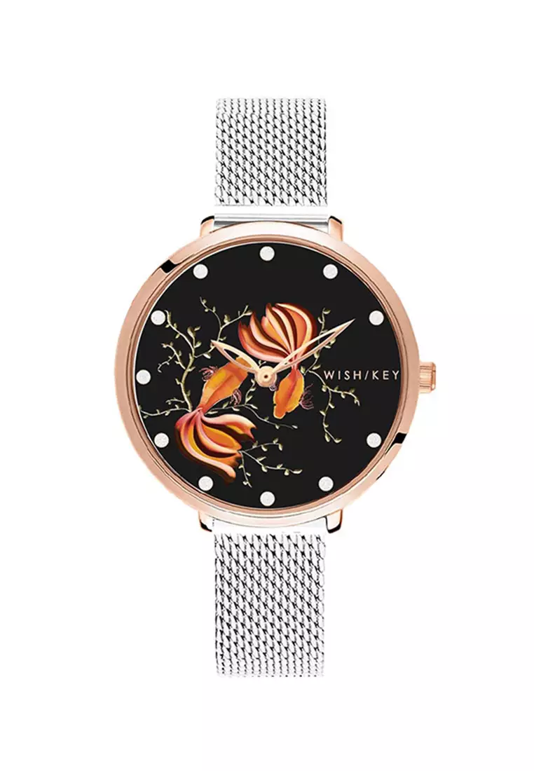 Jam Tangan Wanita WISH/KEY Blossom WK1046RG/02B