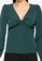 Abercrombie & Fitch green Deep V Twist Front Blouse 10437AAB5A6F82GS_3