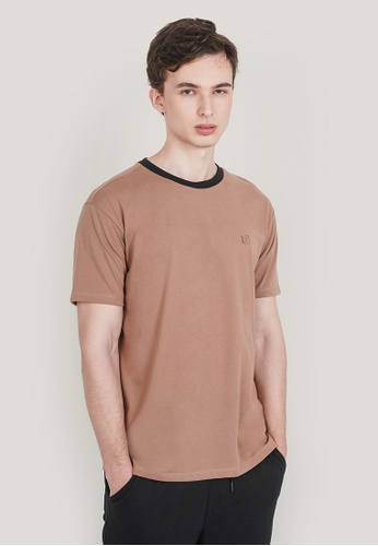 OXGN brown Generations Easy Fit Ringer T-Shirt 8F3E2AACF20C30GS_1