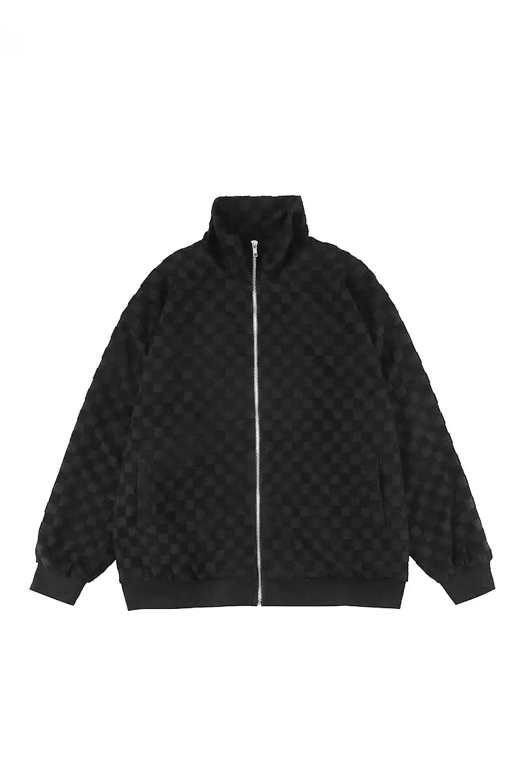 Checkerboard hot sale bomber jacket