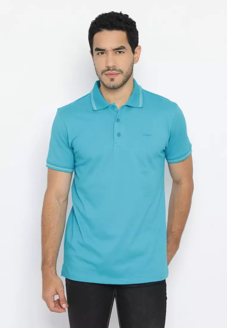 POLICE Polo Shirt Krah Stripes Pria 207200231