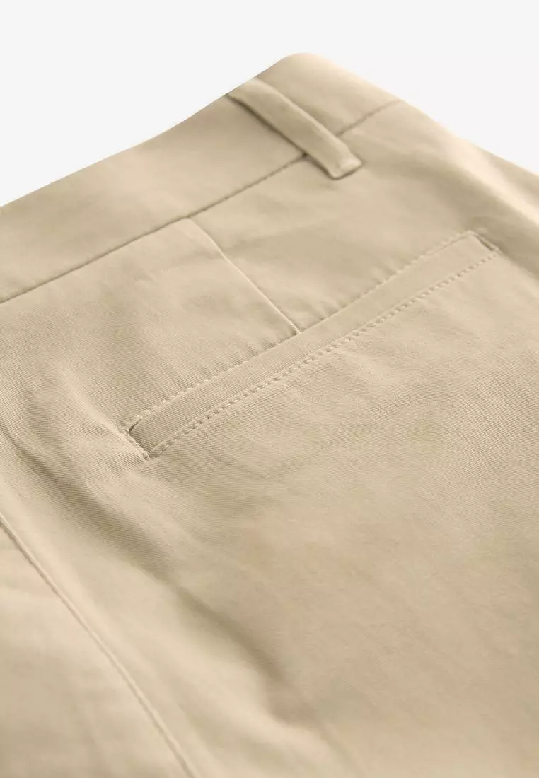 Stretch Chinos Trousers Straight Fit