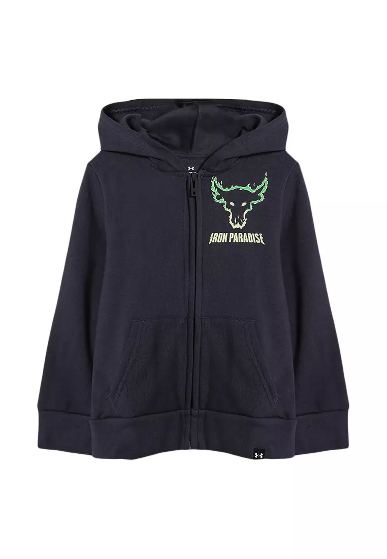 Jual Under Armour Boys' Project Rock Disrupt Fleece Bull Full-Zip ...