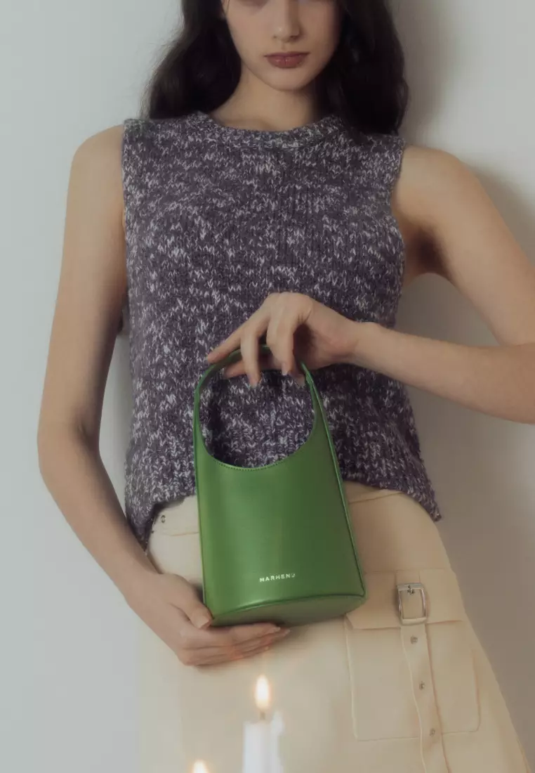 TIN Vegan Leather Crossbody Bag Apple Green