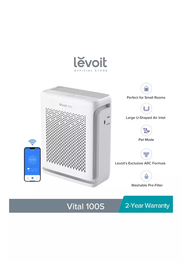 Buy LEVOIT Levoit Air Purifier Vital 100s Smart 2024 Online ZALORA