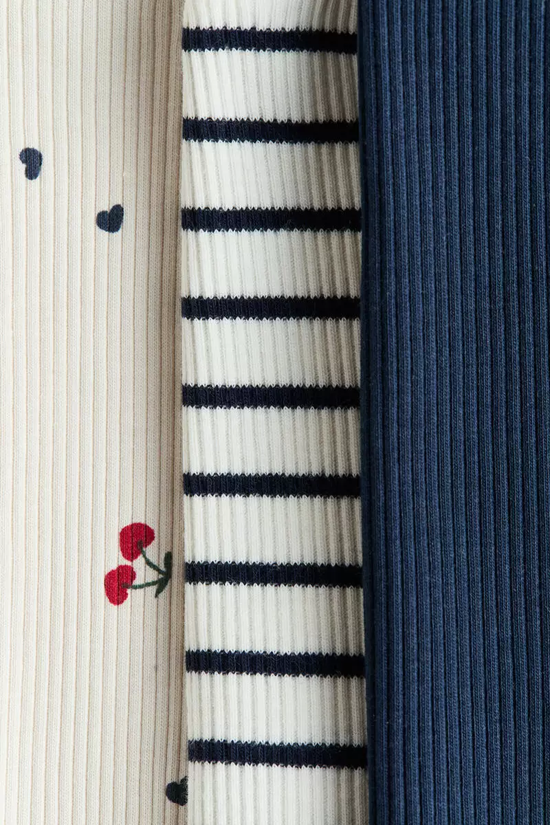3-pack cotton leggings