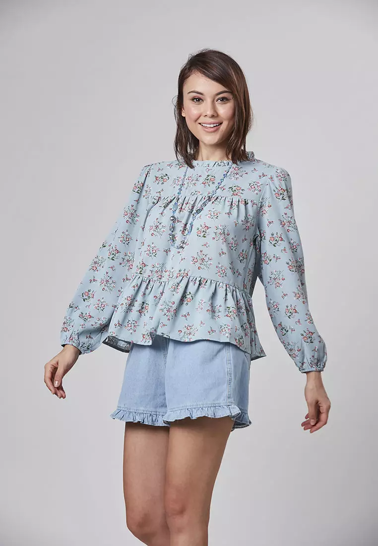CORA - Blouse Tiers Long Sleeve