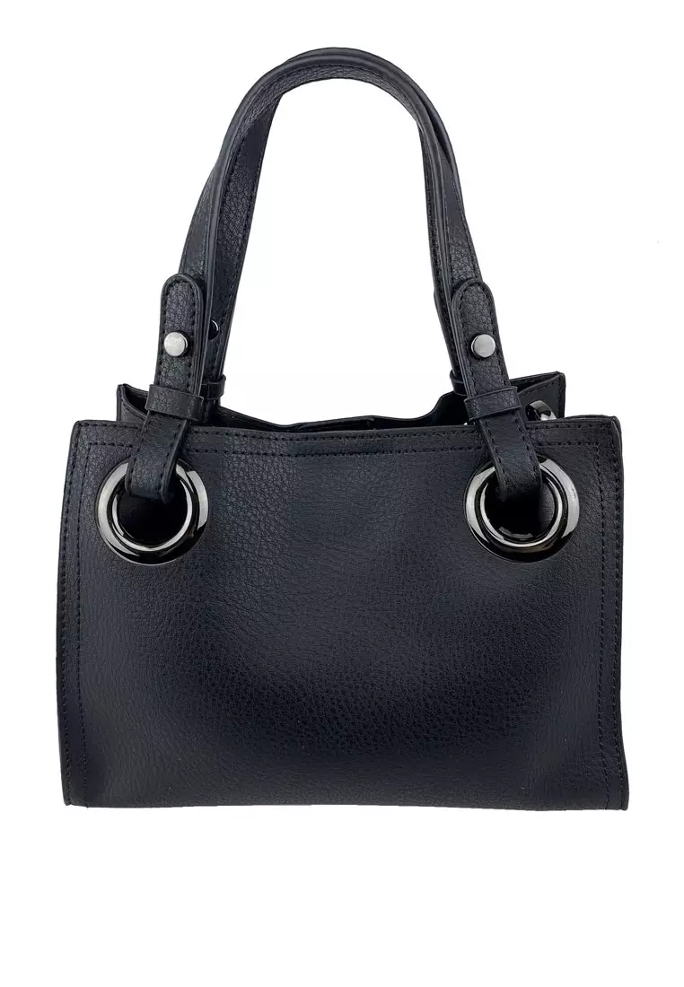 Faux Leather Satchel Bag