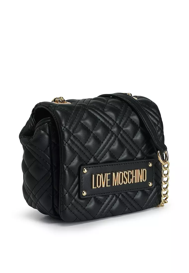 Logo Quilted Chain Crossbody Bag (tr)