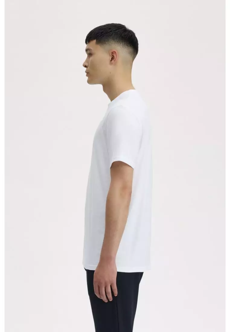 Fred Perry M4580 Embroidered T-Shirt (White)