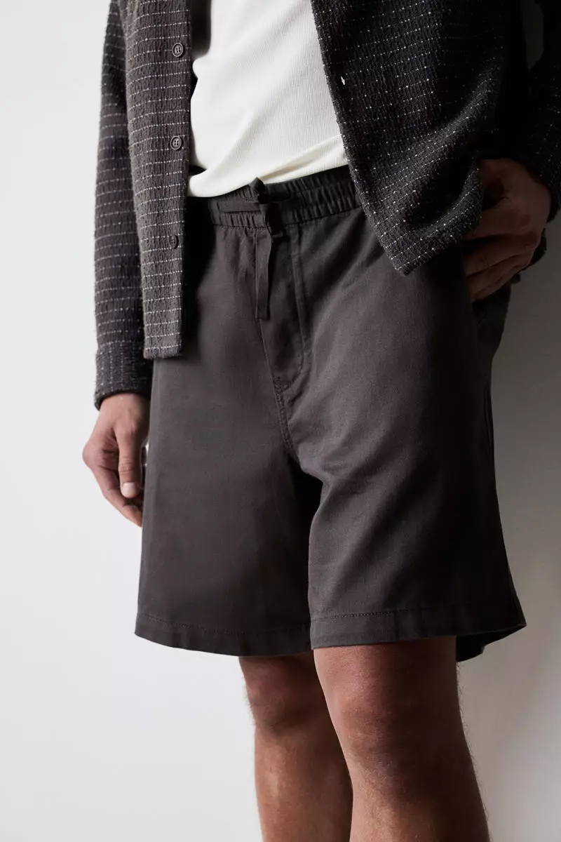 Relaxed Fit Linen-blend shorts