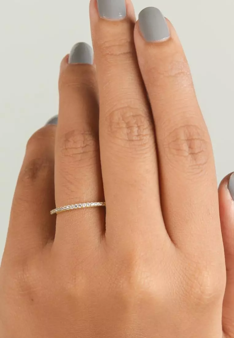 Half Eternity Band 14k Gold