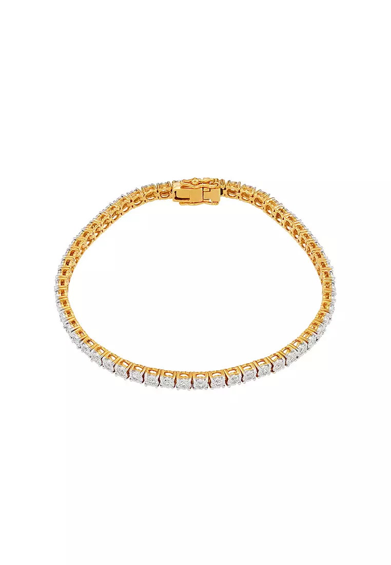 HABIB Diamond Bracelet in 750/18K White Gold 67242