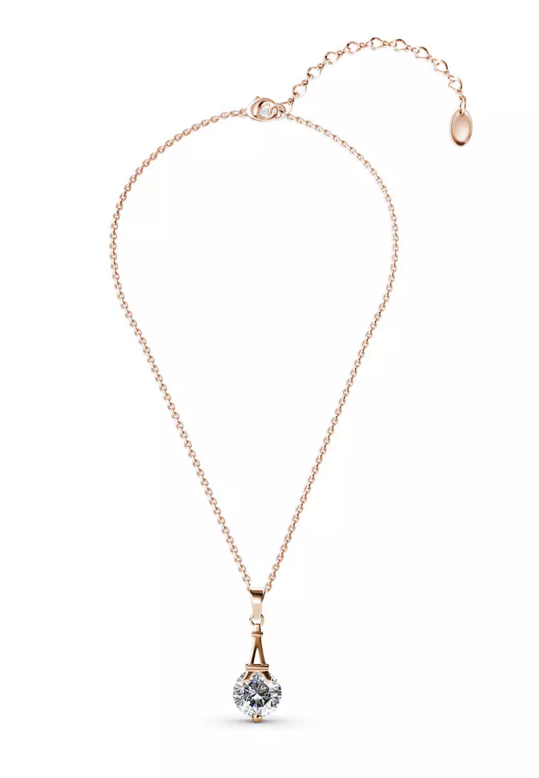 Paris Pendant RG - Kalung Crystal Swarovski® by Her Jewellery
