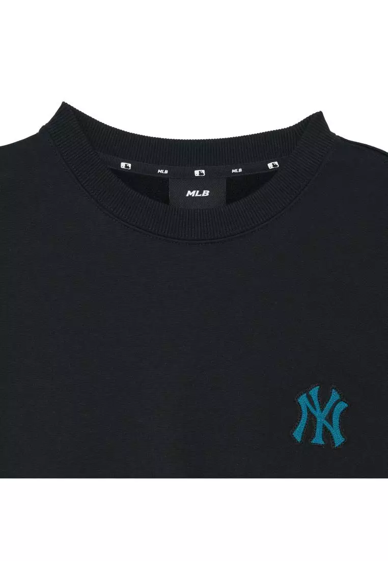 BASIC SMALL LOGO OVERFIT BRUSHED SWEATSHIRTS NEW YORK YANKEES