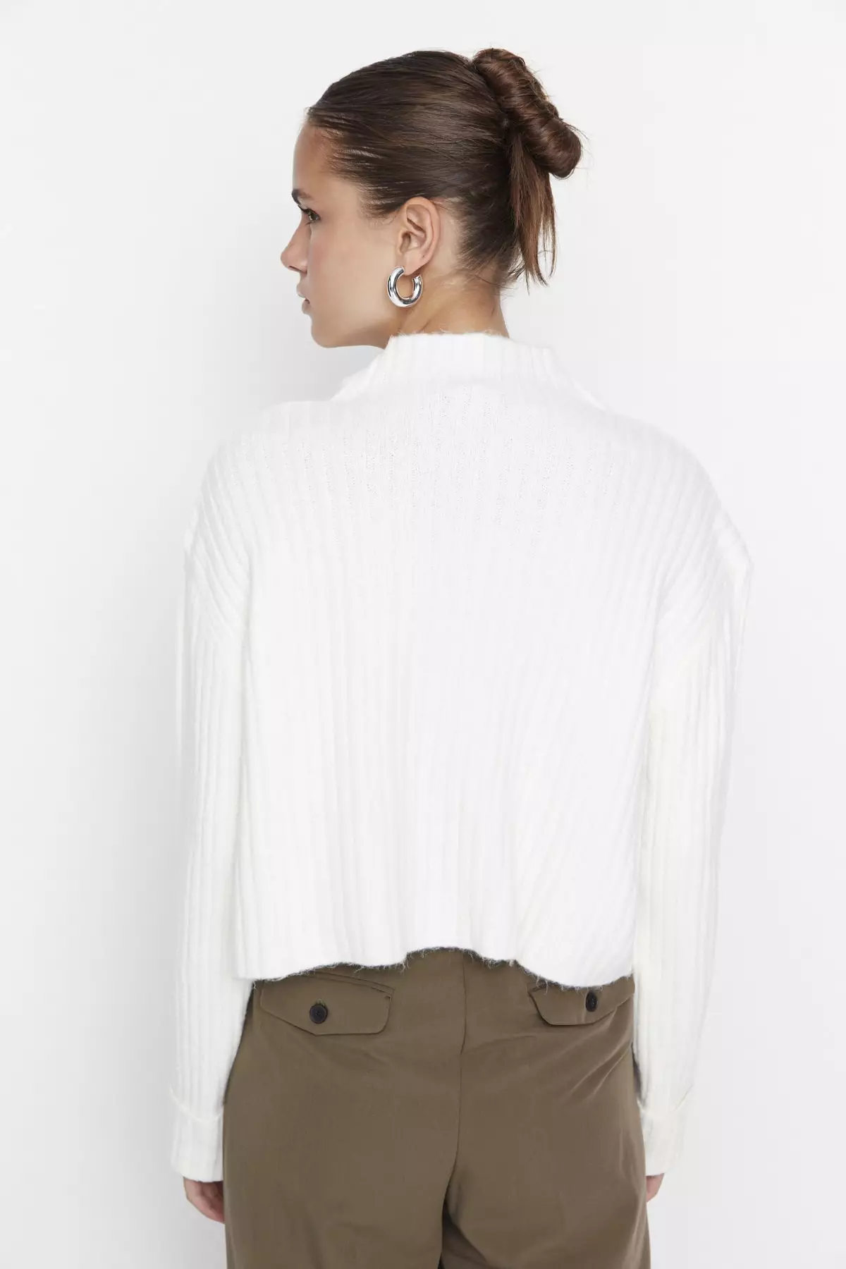 Oversized Collar Cardigan