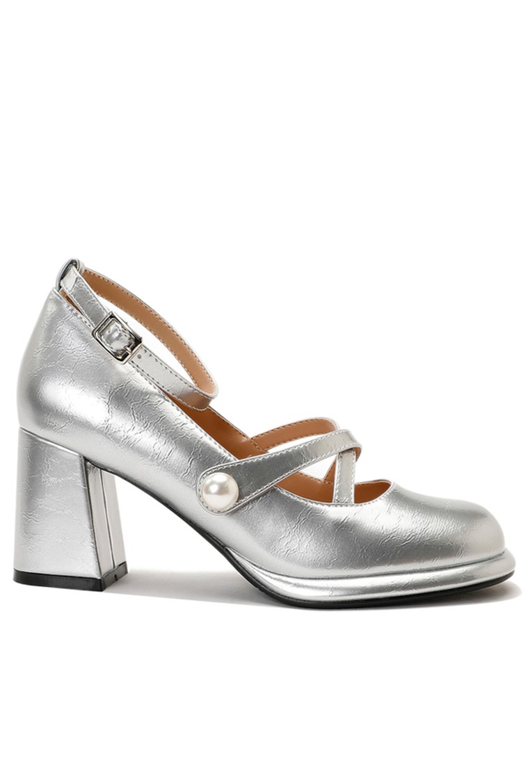7CM Ankle Strap Patent Leather Mary Jane Shoes TE102-2