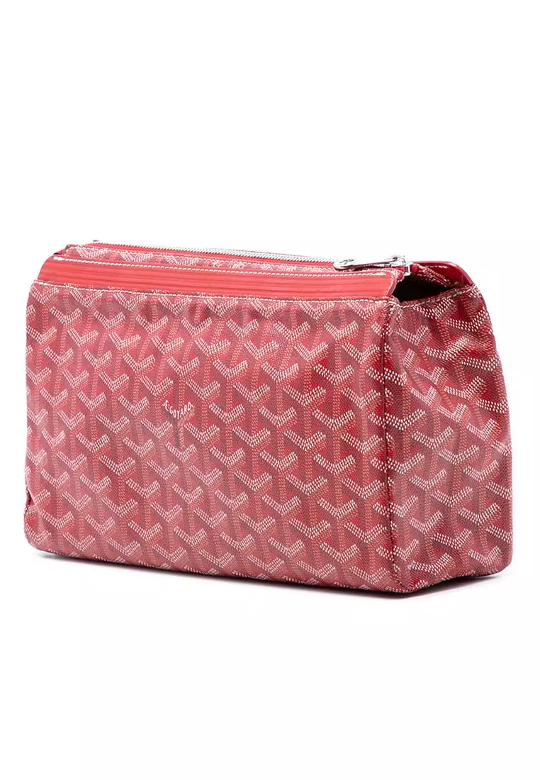 Pre-Loved Goyard Goyardine Miroir Toiletry Pouch Gm