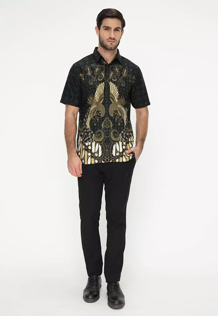 Hadinata Batik Kemeja Pendek Superfine Bharata Binala