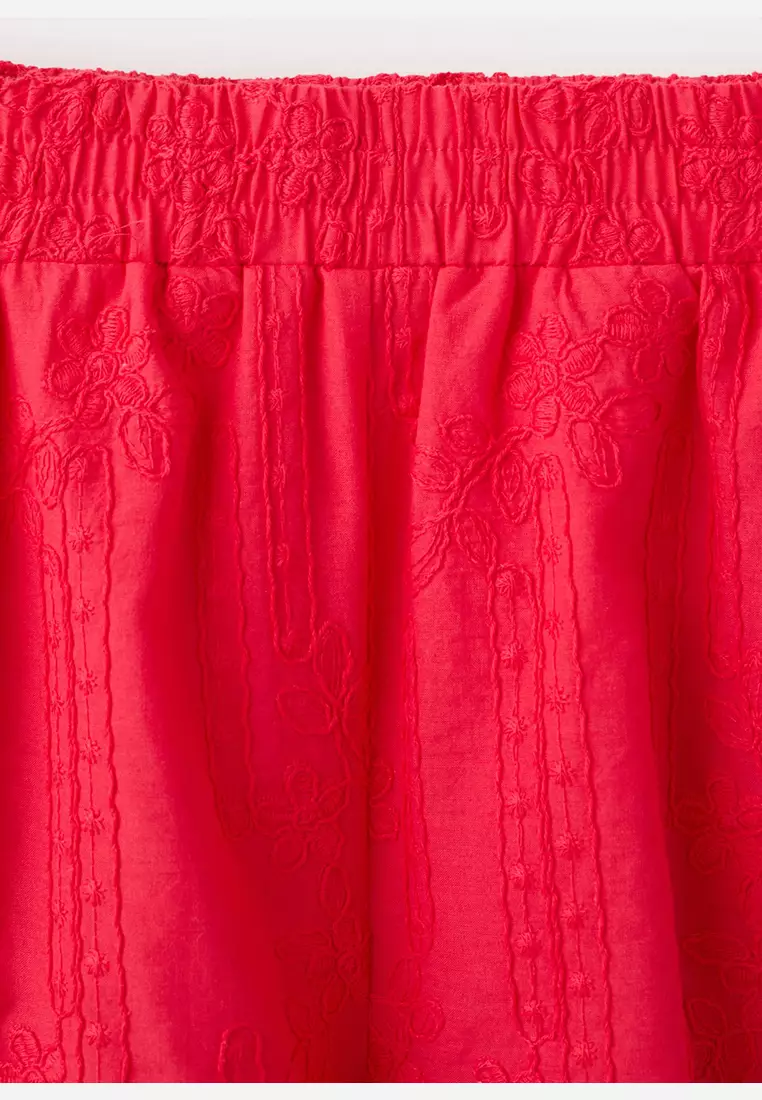 Floral Embroidered Shorts