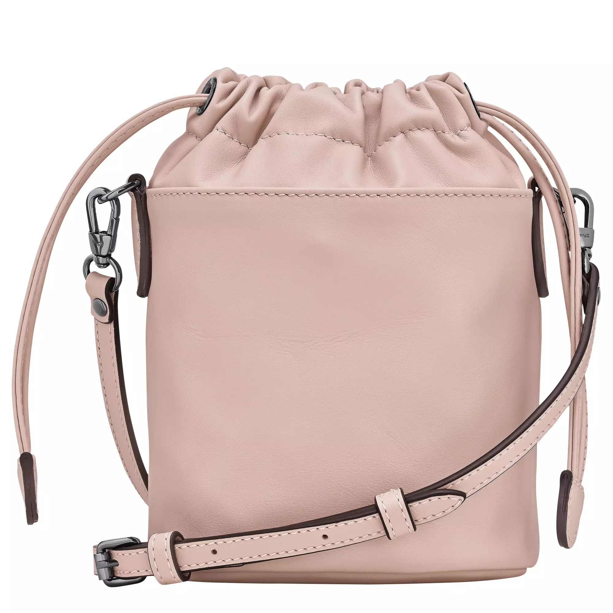 Le Pliage Xtra Bucket Bag in Leather - Pink Nude