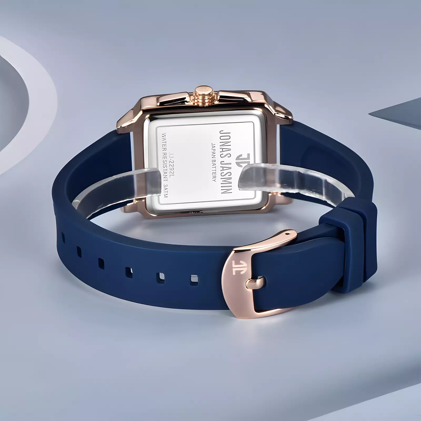 Jonas Jasmin - Jam Tangan Analog Wanita - Blue - Rubber Strap - JJ-2292L-BL