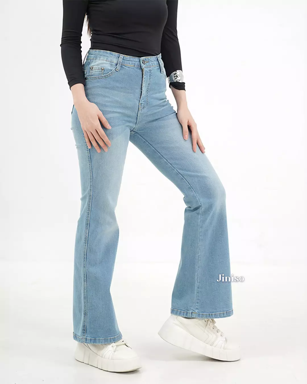 Highwaist Stretch Cutbray Pocket Jeans 710 HANGOUT
