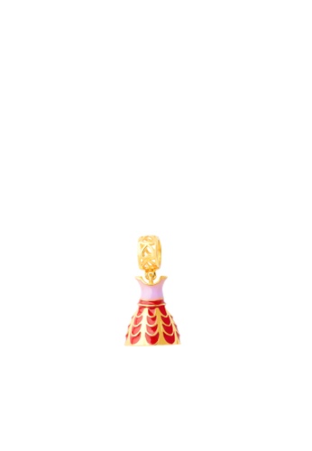 TOMEI gold TOMEI Party Dress Charm - Christmas, Yellow Gold 916 with Complimentary Red Bracelet (TM-YG0719P-EC) (2.91G) 461E0ACF9FCD45GS_1