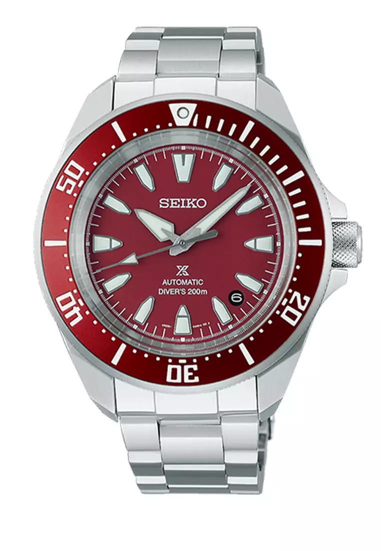 Seiko Prospex SRPL11K1 Automatic Men Red Dial Silver Stainless steel 41.7mm
