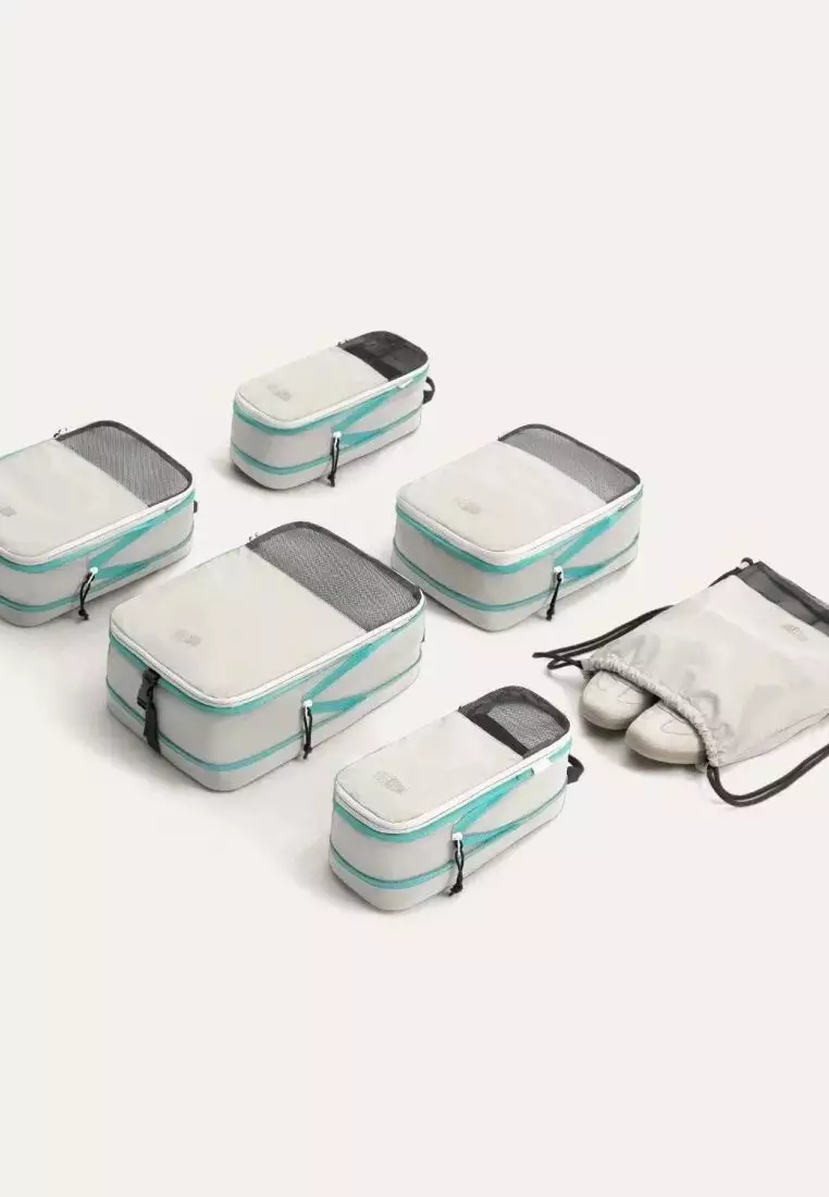 Bagsmart Blast 6-In-1 Compression Packing Cubes (Peyote)