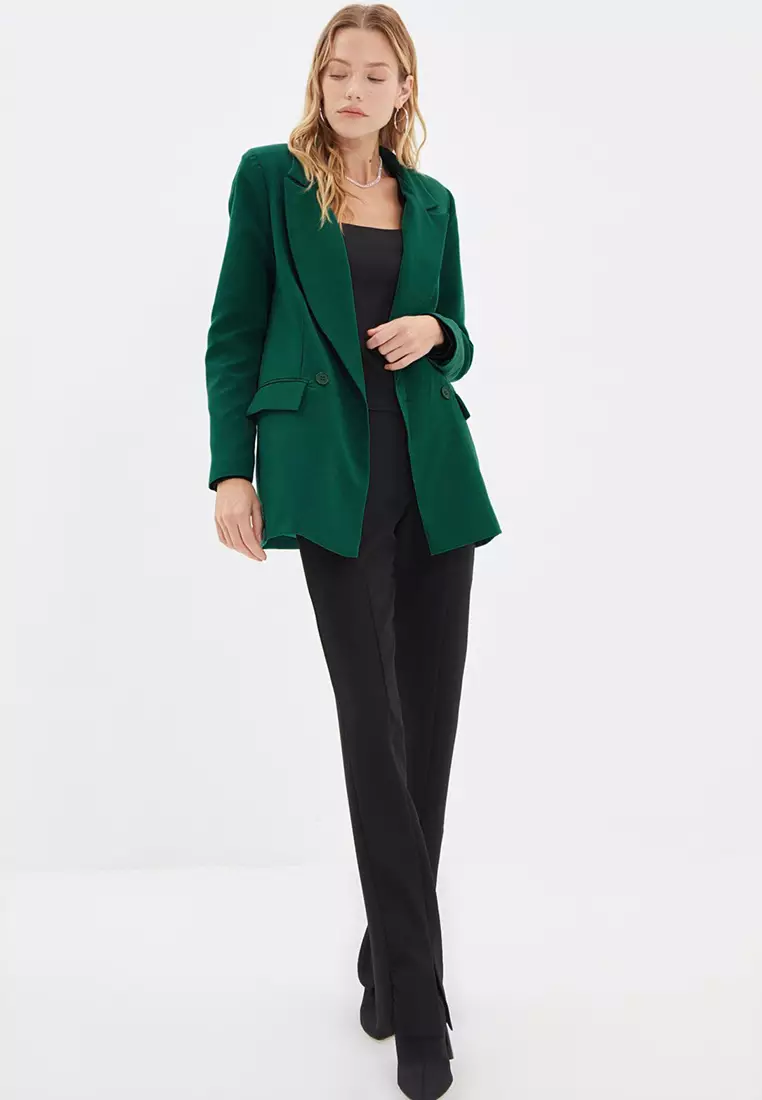 Double-Breasted Blazer Jacket