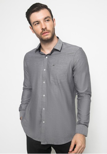 Jual Johnwin Johnwin Kemeja Formal Kemeja Pria Lengan Panjang Slim Fit Abu Original Zalora Indonesia