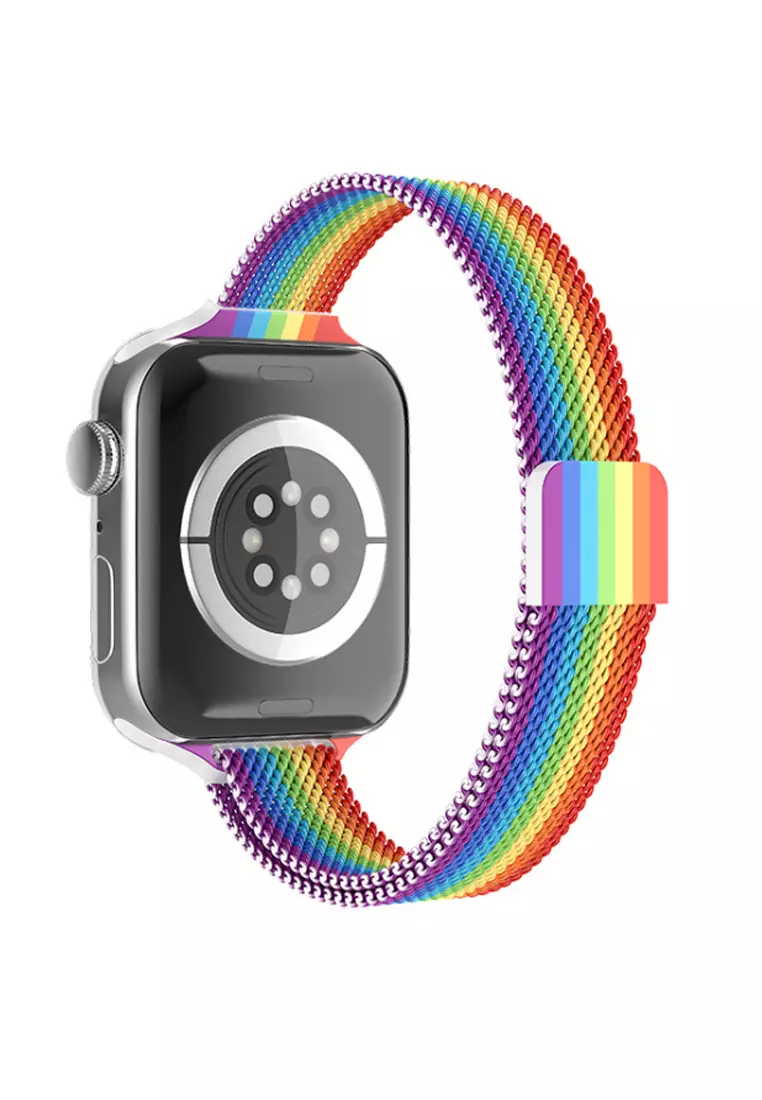 Buy Kings Collection Rainbow Stainless Steel Apple Watch Band 42MM