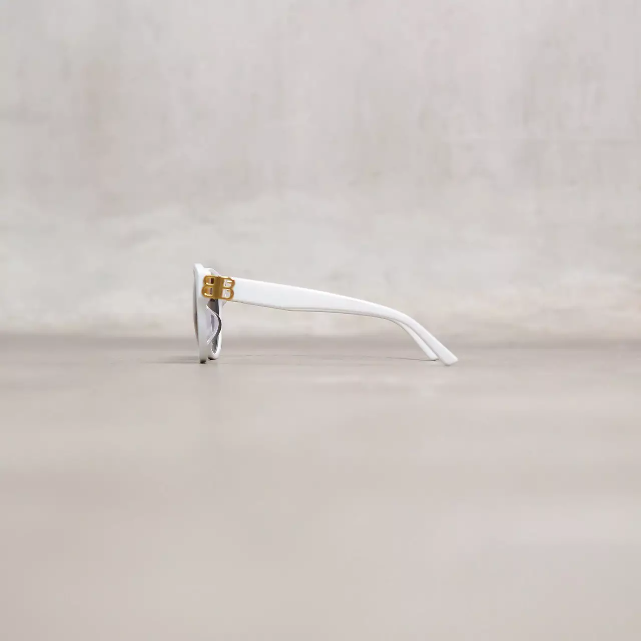 Kacamata BALENCIAGA BB GOLD WHITE SUNGLASSES 100% ORIGINAL